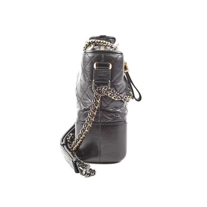 Top Quality Chanel Gabriel Medium Hobo Calfskin Black