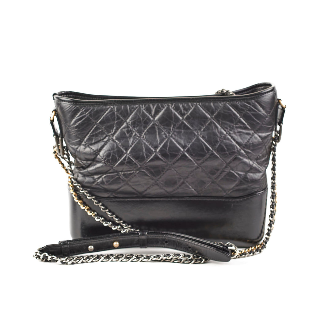 Top Quality Chanel Gabriel Medium Hobo Calfskin Black