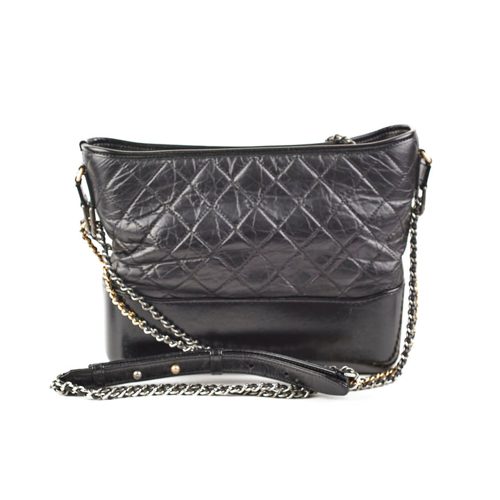 Top Quality Chanel Gabriel Medium Hobo Calfskin Black