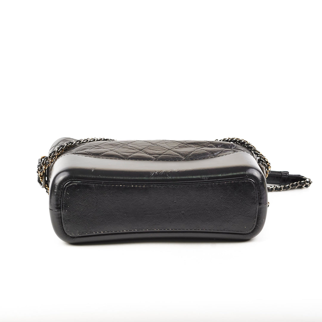 Top Quality Chanel Gabriel Medium Hobo Calfskin Black