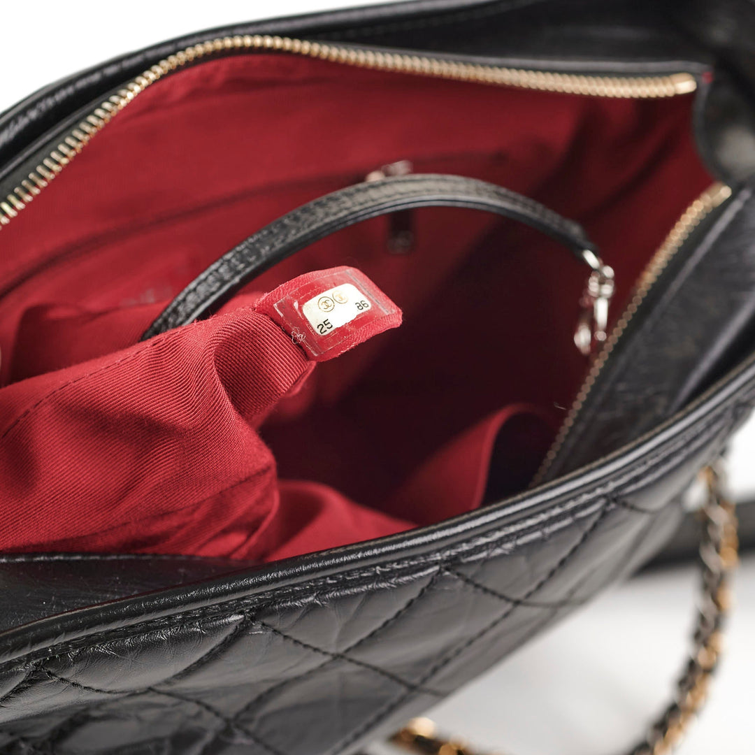 Top Quality Chanel Gabriel Medium Hobo Calfskin Black
