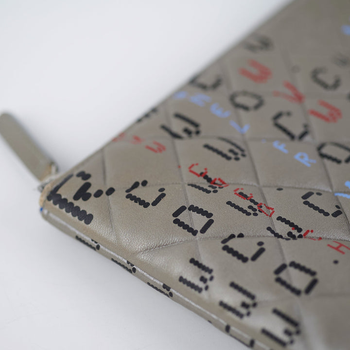 Top Quality Chanel Medium O Logo Grey Pouch