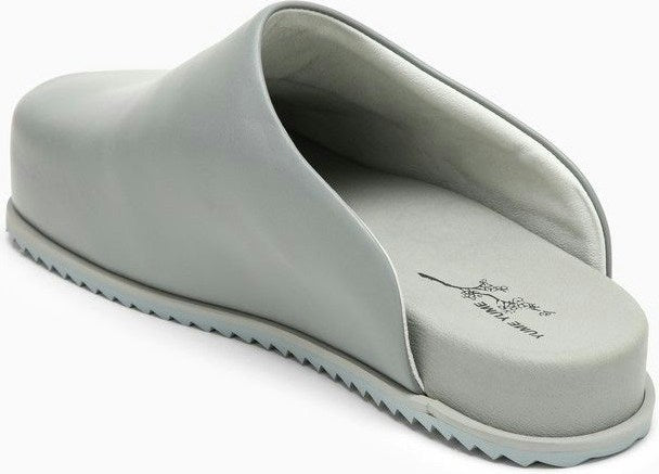GREY LEATHERETTE TRUCK MULES