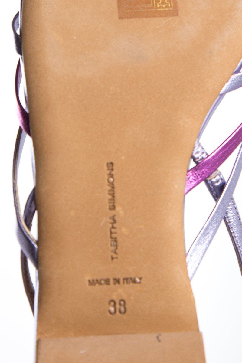 Tabitha Simmons  Lavender Sandals SZ 38