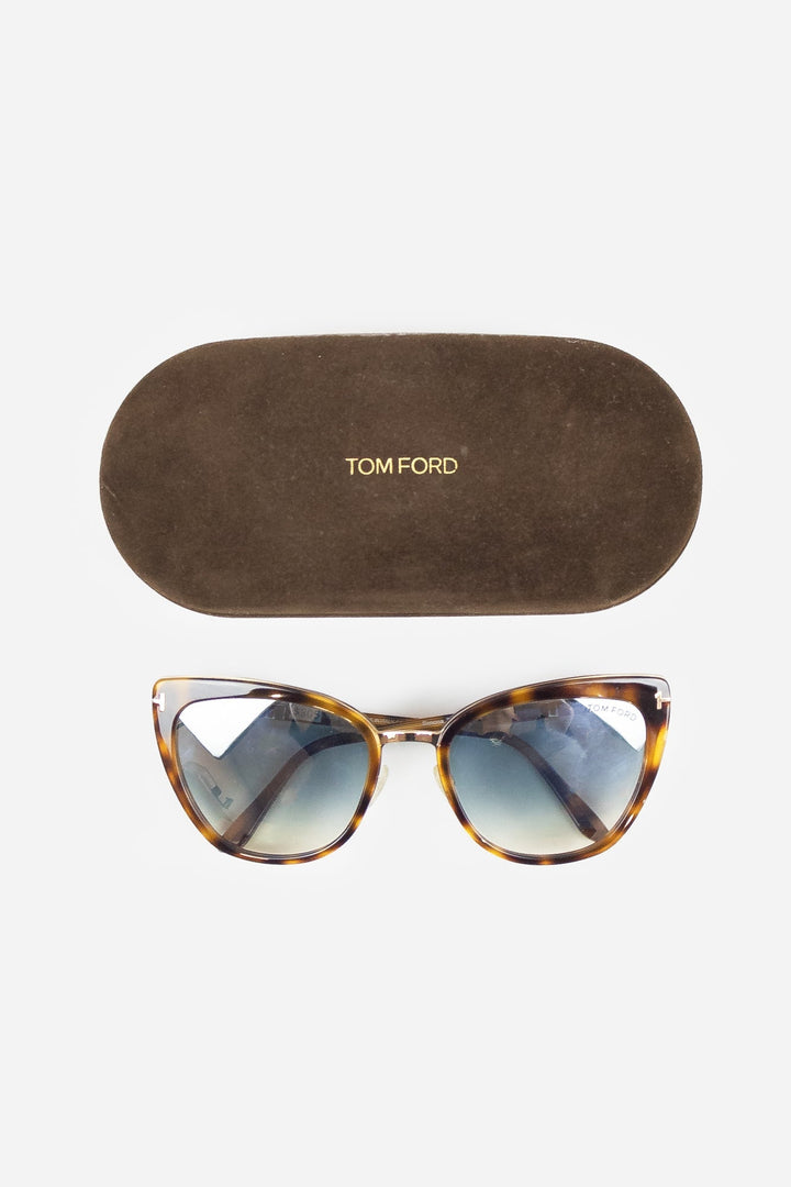 Blonde Havana Cat Eye Sunglasses