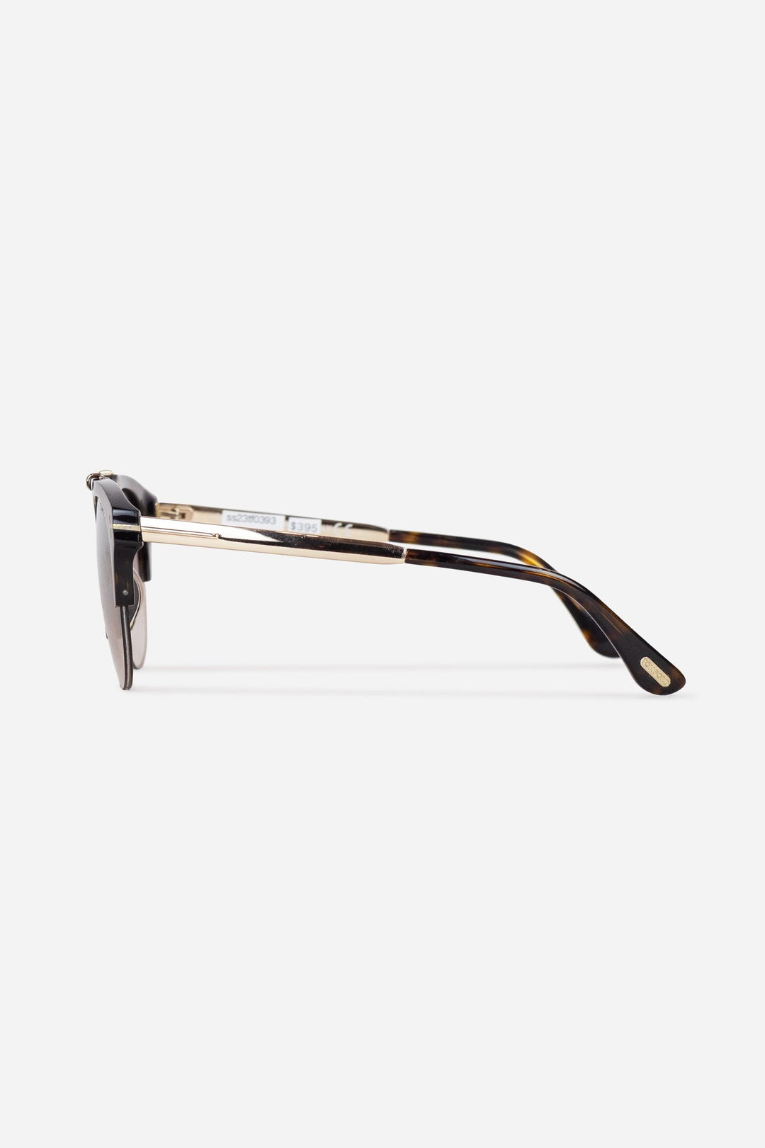 Brown Tortoise Round Frame Gradient Lens Sunglasses
