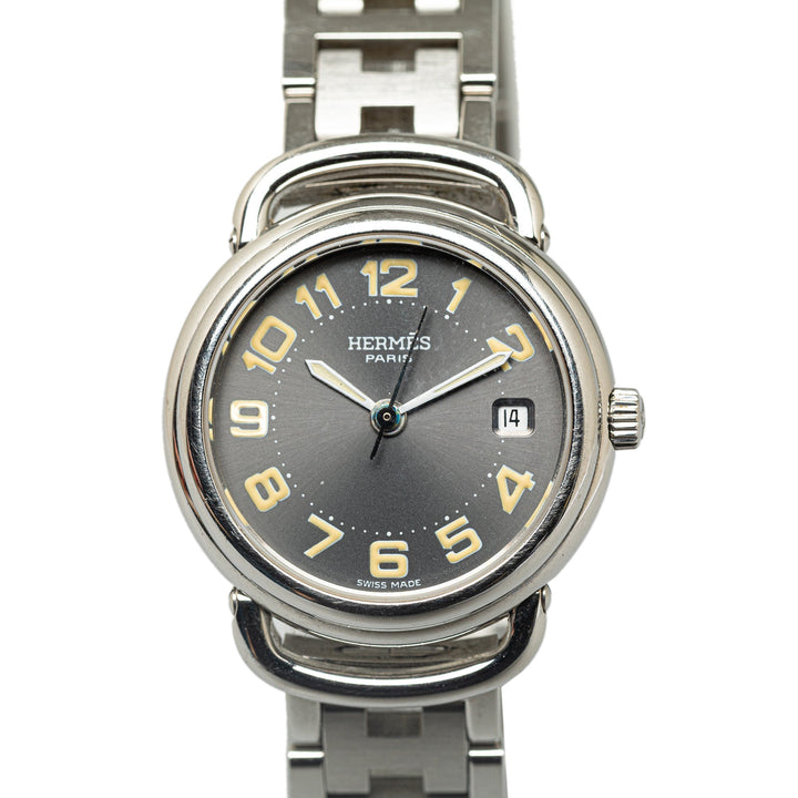 Top quality Hermes Quartz Stainless Steel Pullman Watch