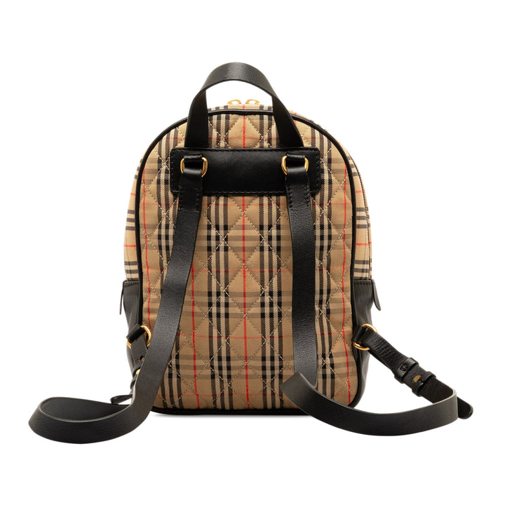 BURBERRY Haymarket Check Knight Link 1983 Backpack