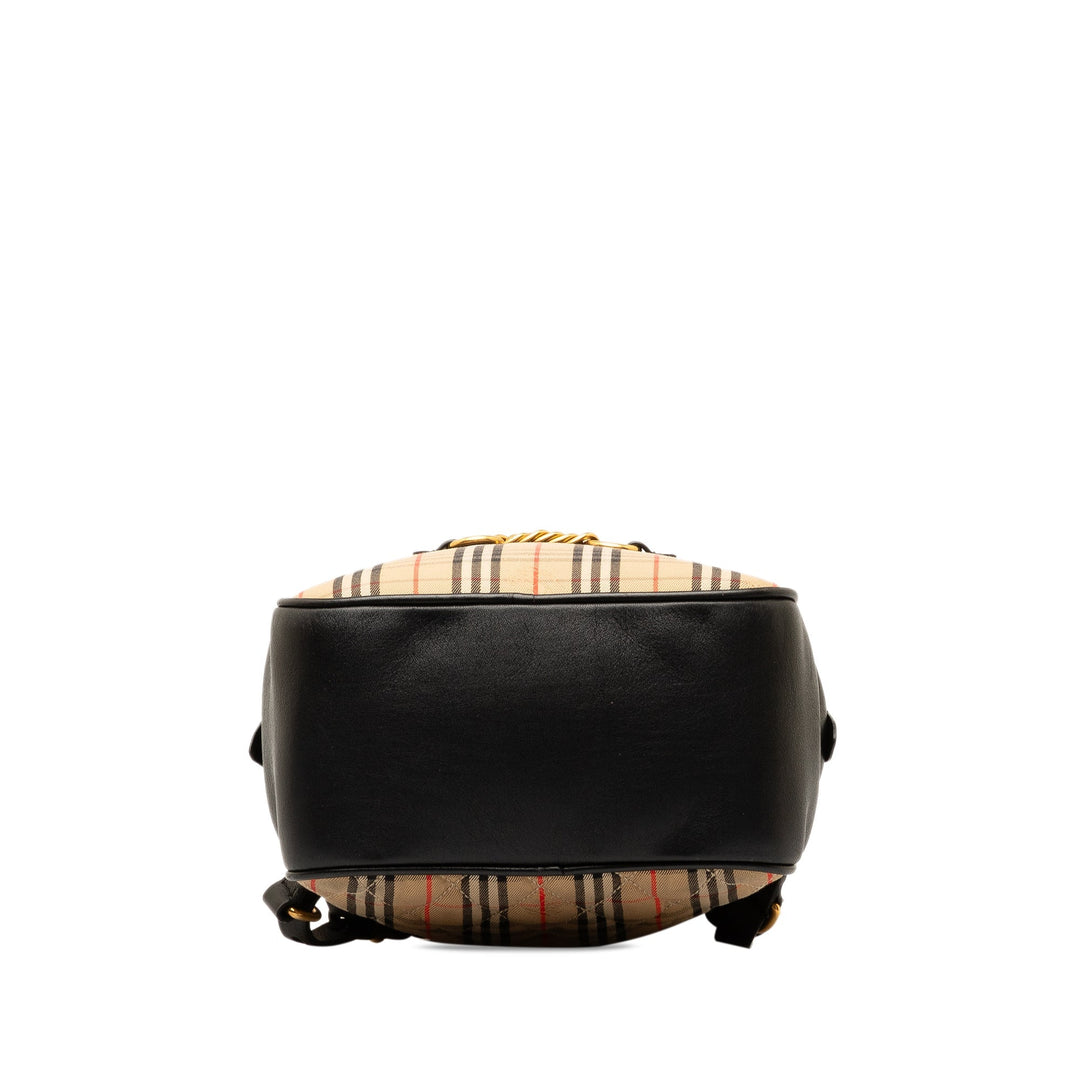 BURBERRY Haymarket Check Knight Link 1983 Backpack
