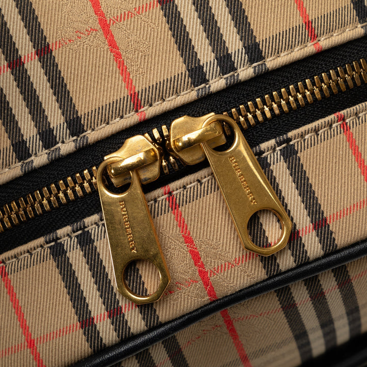 BURBERRY Haymarket Check Knight Link 1983 Backpack