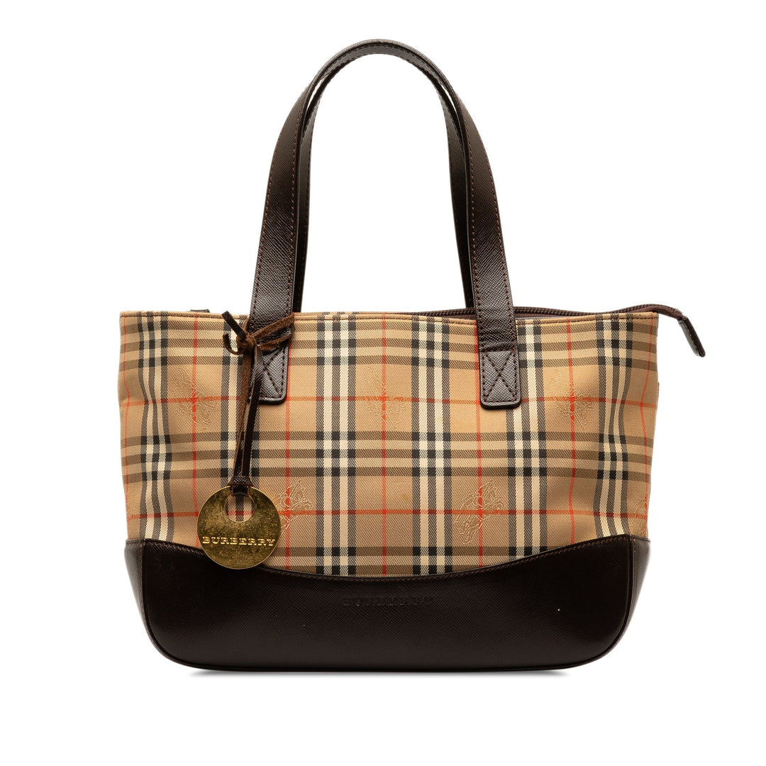 BURBERRY Haymarket Check Handbag