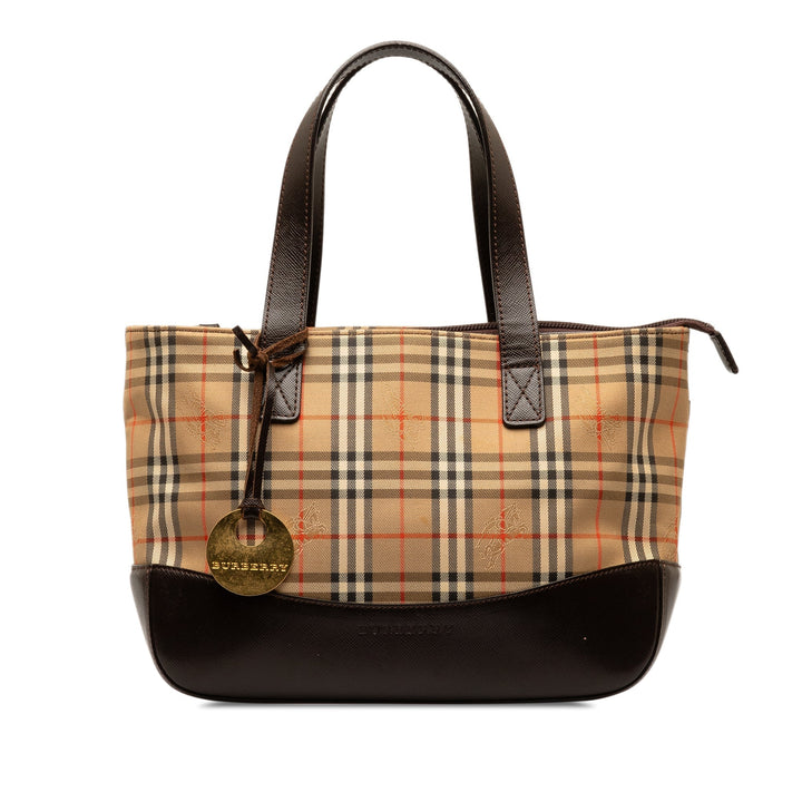 BURBERRY Haymarket Check Handbag