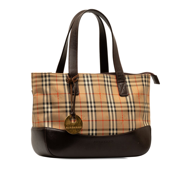 BURBERRY Haymarket Check Handbag