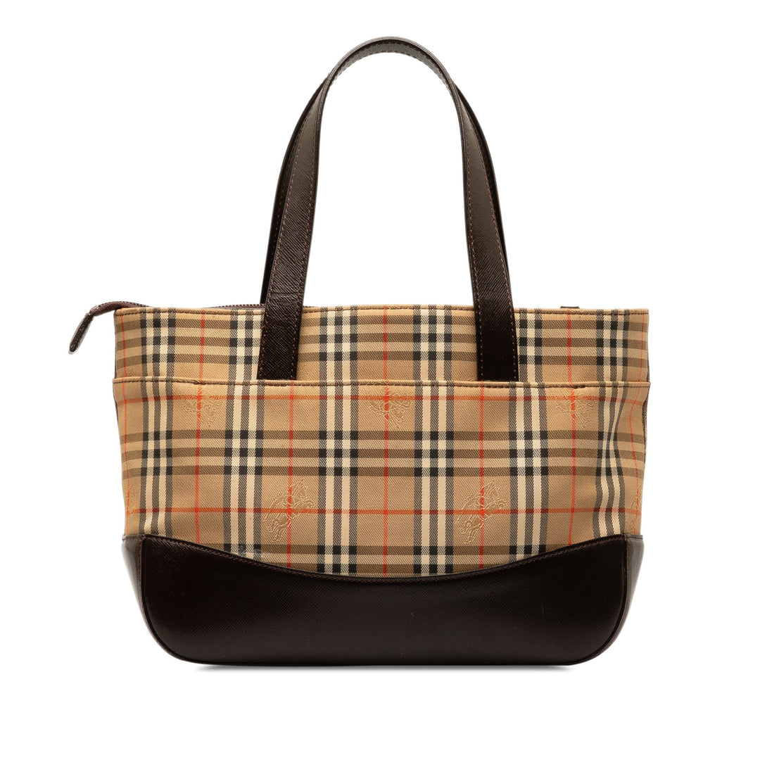BURBERRY Haymarket Check Handbag