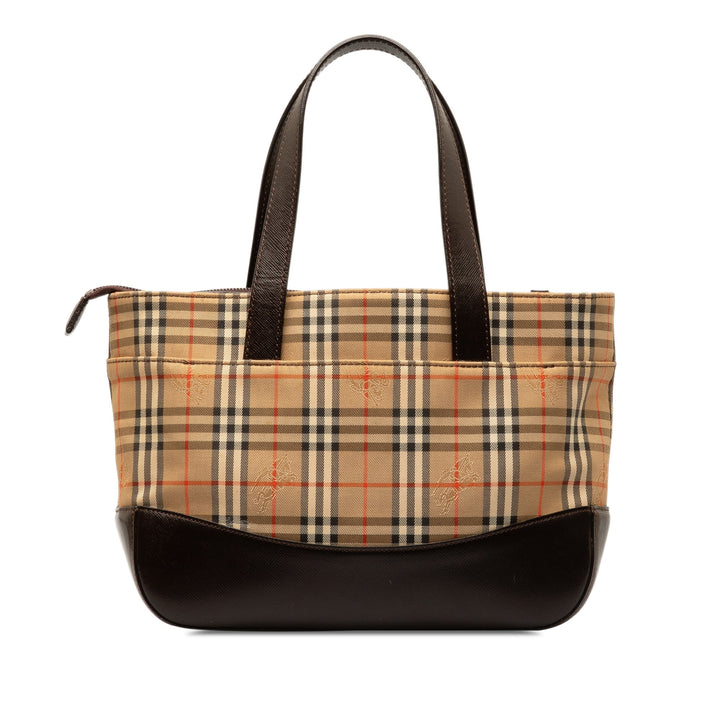 BURBERRY Haymarket Check Handbag