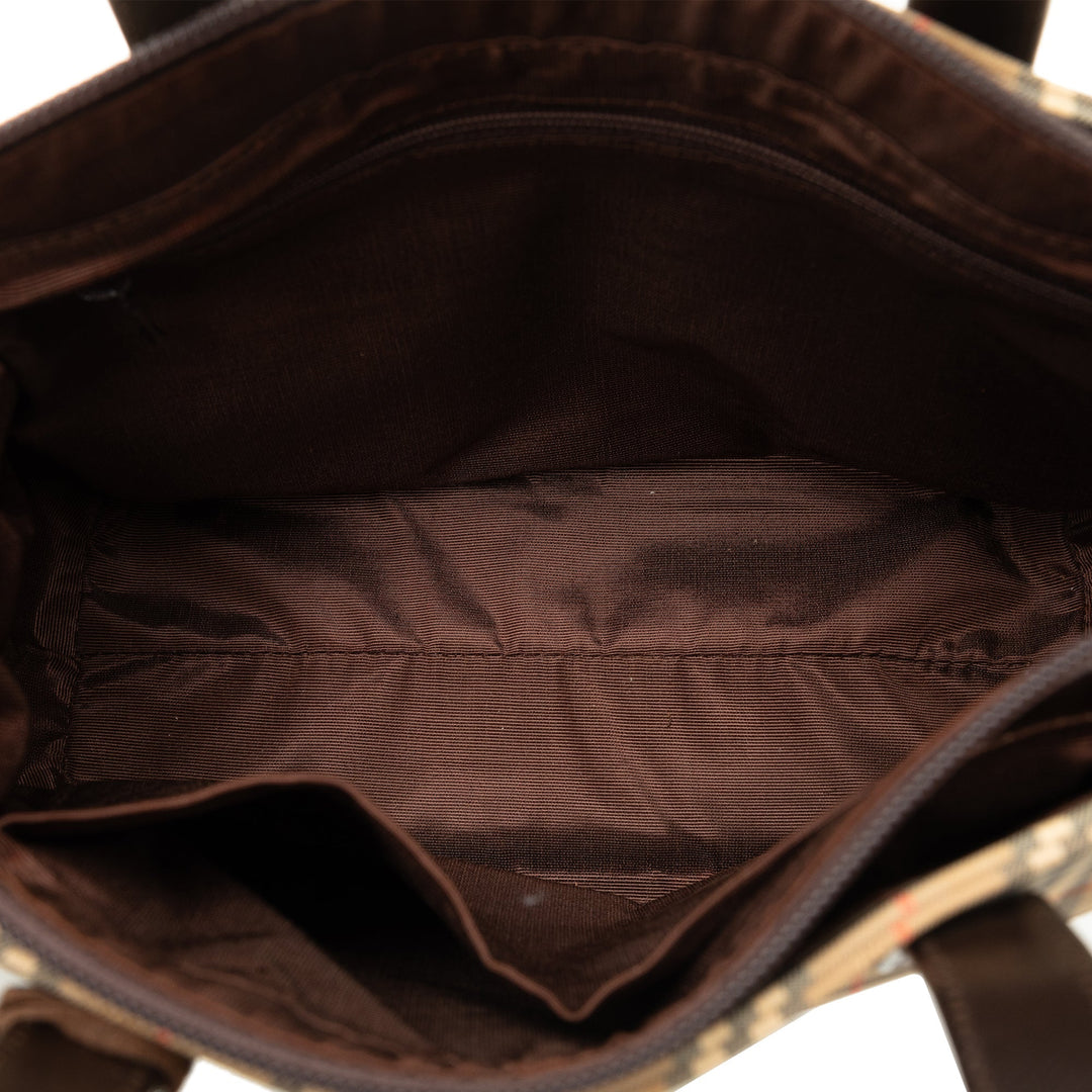 BURBERRY Haymarket Check Handbag