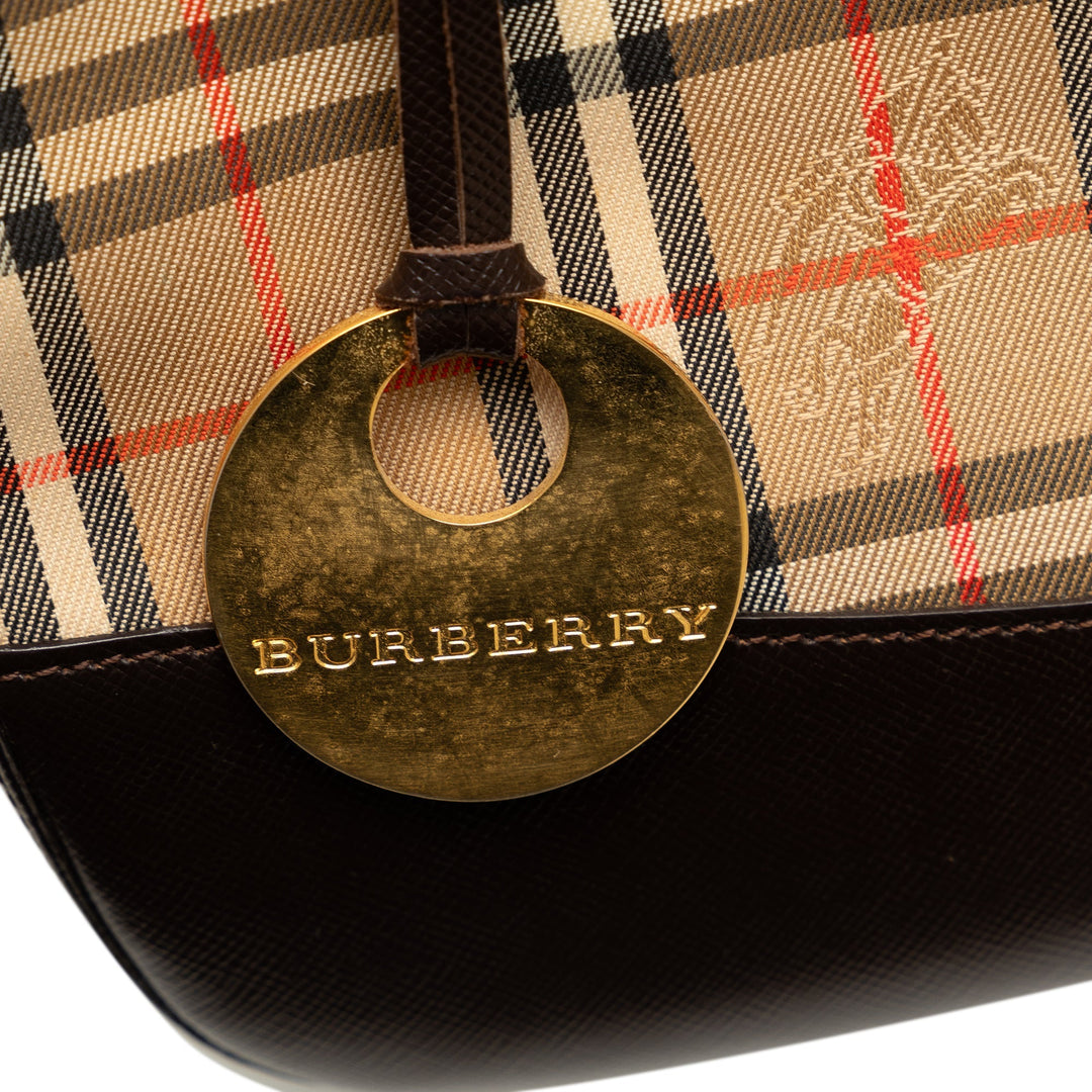 BURBERRY Haymarket Check Handbag