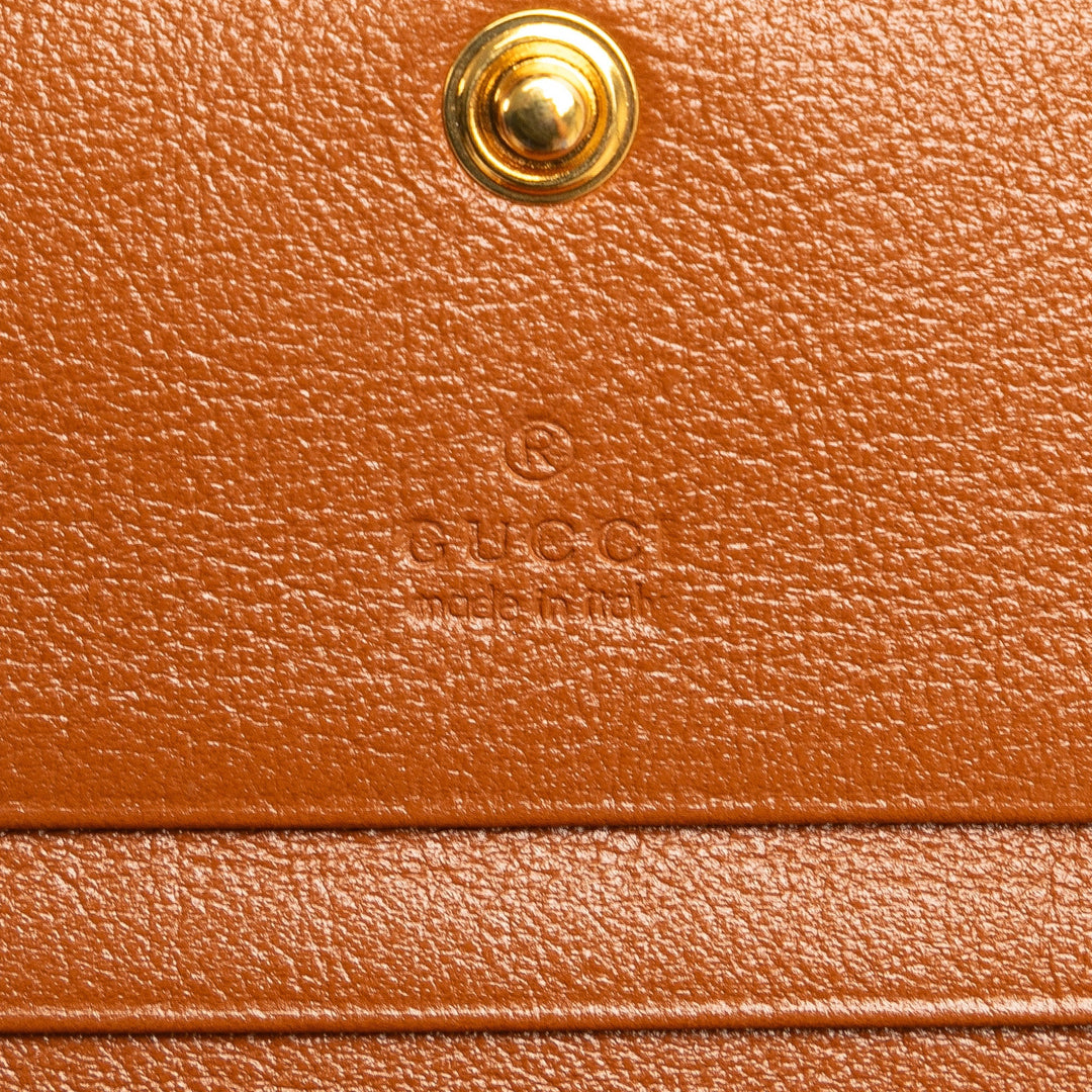 GUCCI Rajah Canvas Chain Wallet Small Wallets