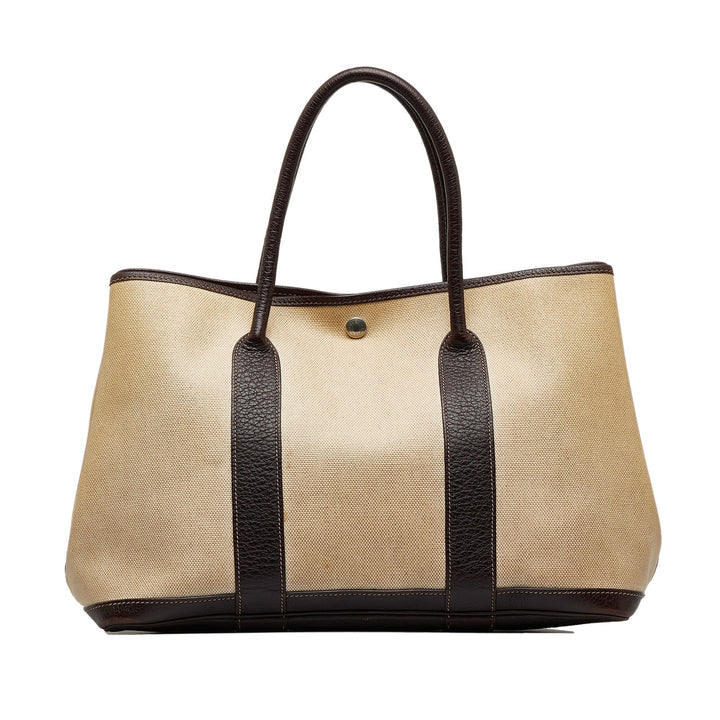 Beige Top quality Hermes Garden Party PM Tote Bag