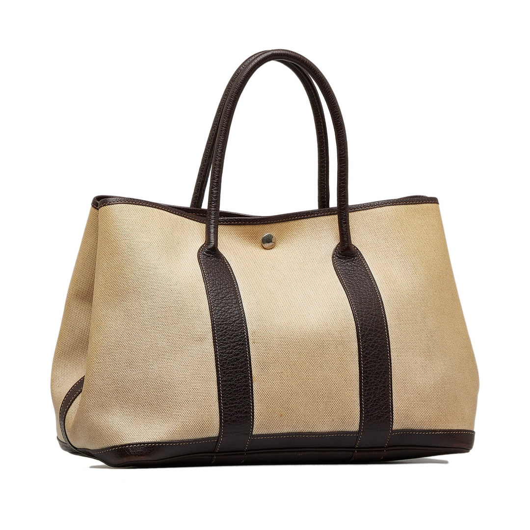 Beige Top quality Hermes Garden Party PM Tote Bag