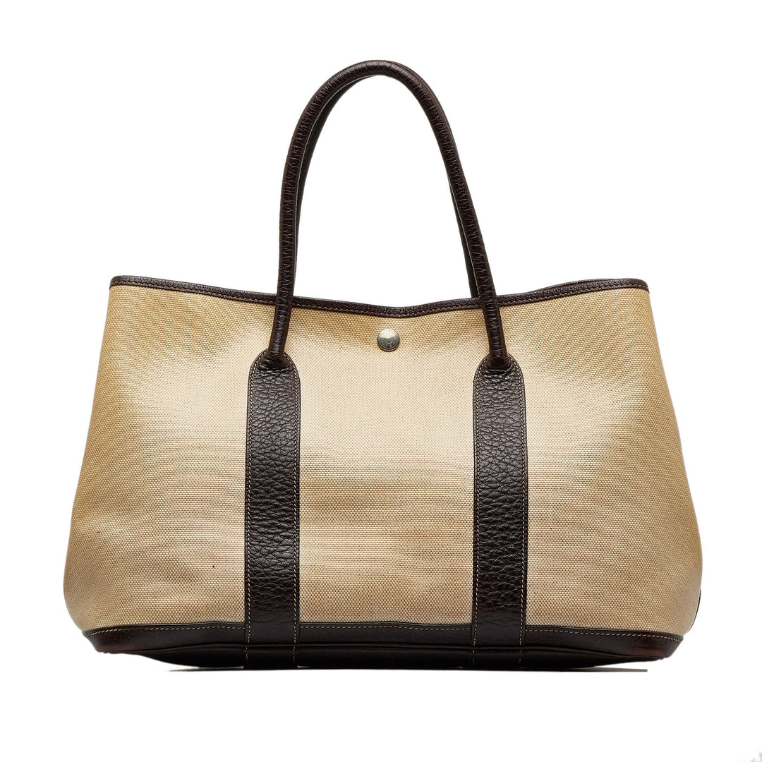 Beige Top quality Hermes Garden Party PM Tote Bag