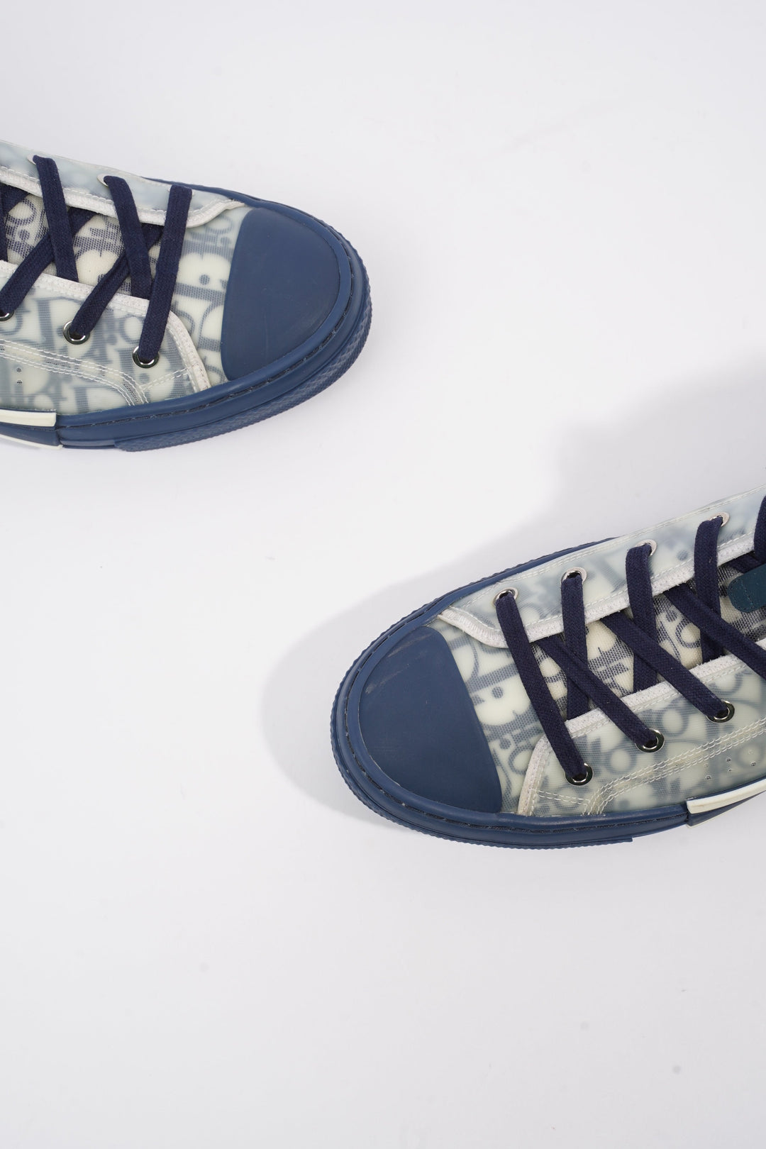 Christian Dior B23 High-top Navy / Navy Oblique / White Technical Fabric EU 42 UK 8