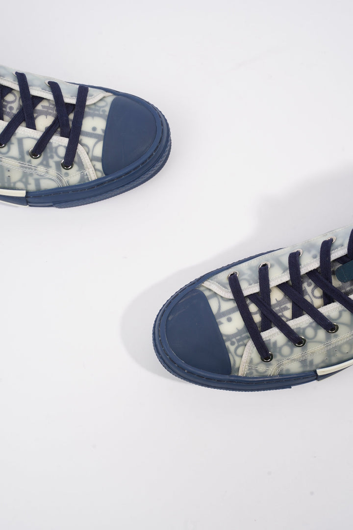 Christian Dior B23 High-top Navy / Navy Oblique / White Technical Fabric EU 42 UK 8