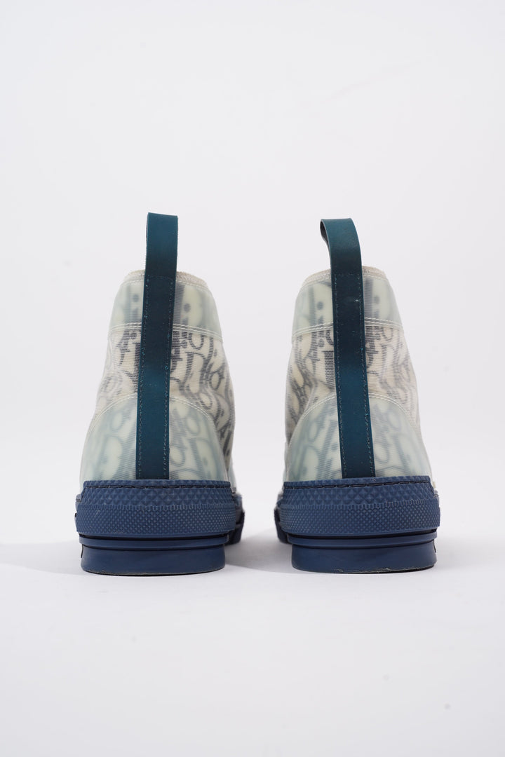 Christian Dior B23 High-top Navy / Navy Oblique / White Technical Fabric EU 42 UK 8