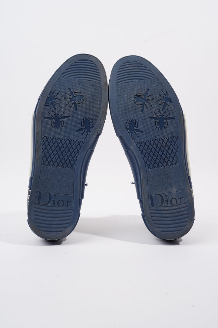 Christian Dior B23 High-top Navy / Navy Oblique / White Technical Fabric EU 42 UK 8