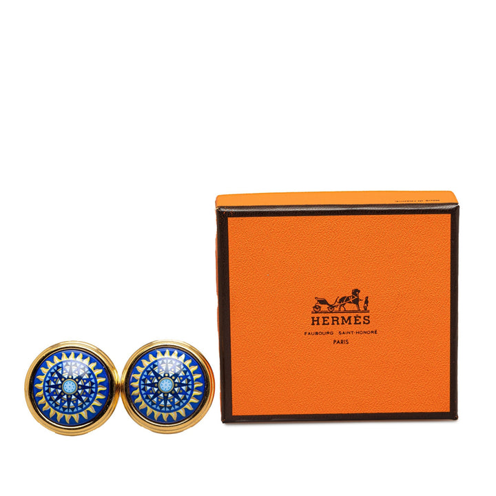 Top quality Hermes Enamel Clip On Earrings Costume Earrings