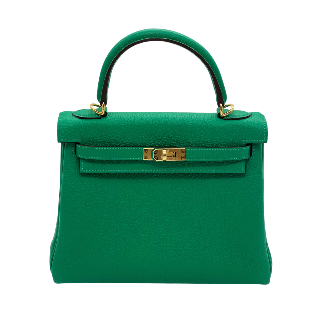 Top quality Hermes Kelly II 25 Retourne Veau Togo Perso Menthe
