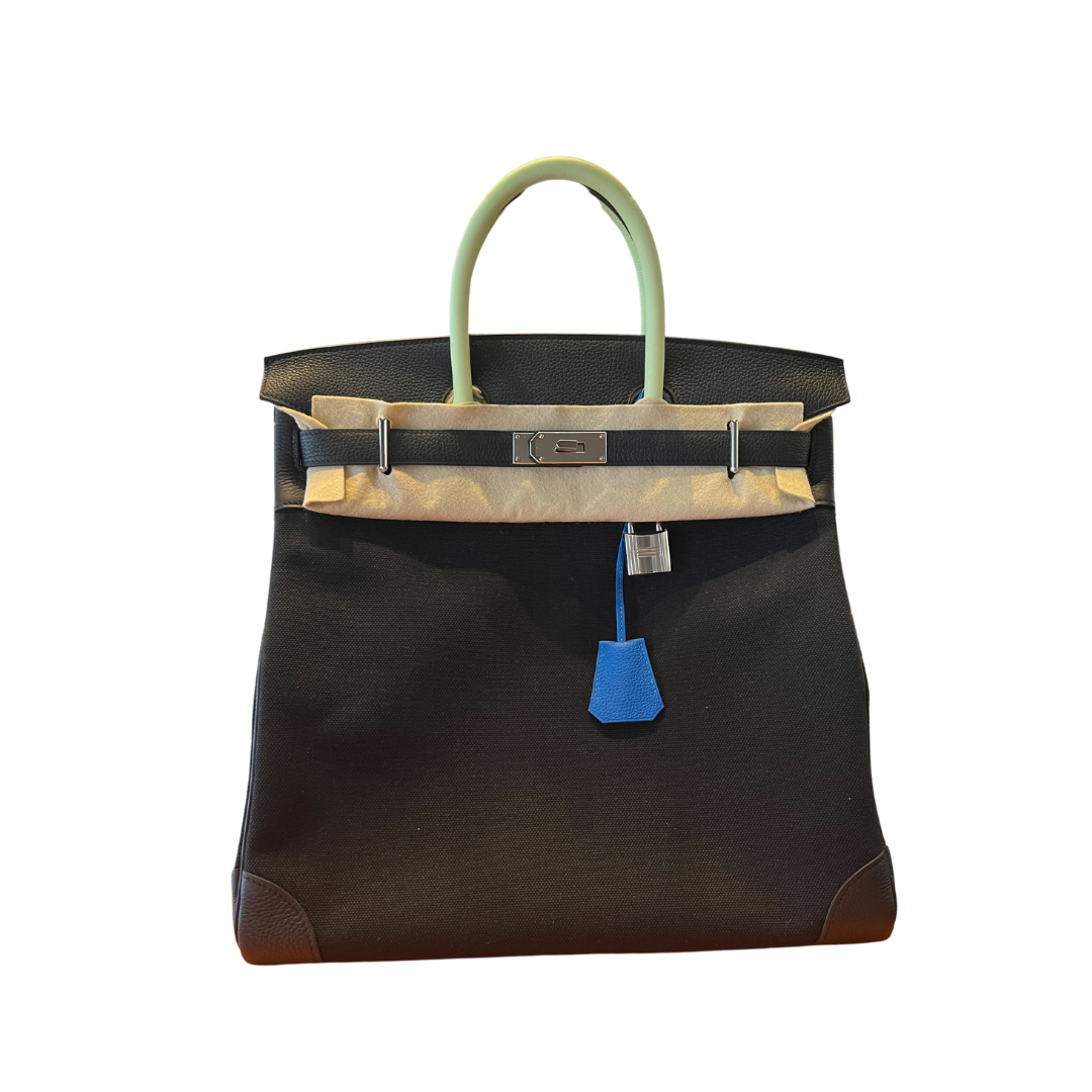 Top quality Hermes Haut A Courroies 40 Multi Bag AA Noir/Absinthe/Hydra