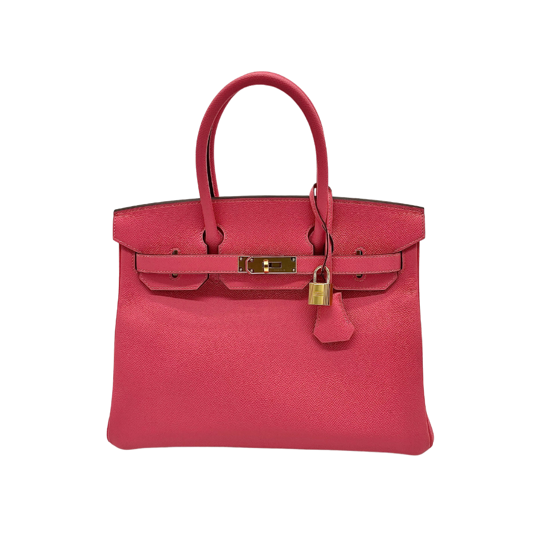 Top quality Hermes Birkin 30 Epsom Rose Azalee Gold Hardware