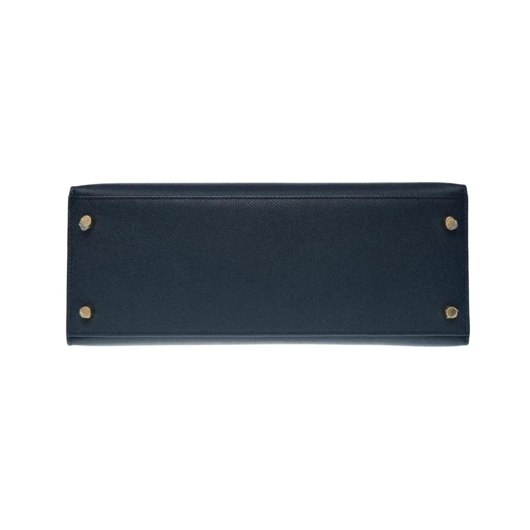 Top quality Hermes Kelly 25 Sellier Epsom Blue Indigo Gold Hardware
