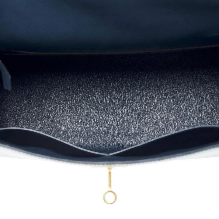 Top quality Hermes Kelly 25 Sellier Epsom Blue Indigo Gold Hardware