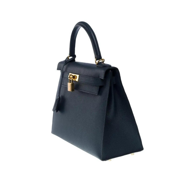 Top quality Hermes Kelly 25 Sellier Epsom Blue Indigo Gold Hardware