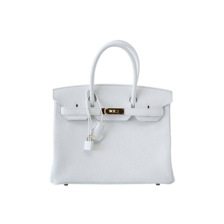Top quality Hermes Birkin 30 White Togo Gold Hardware