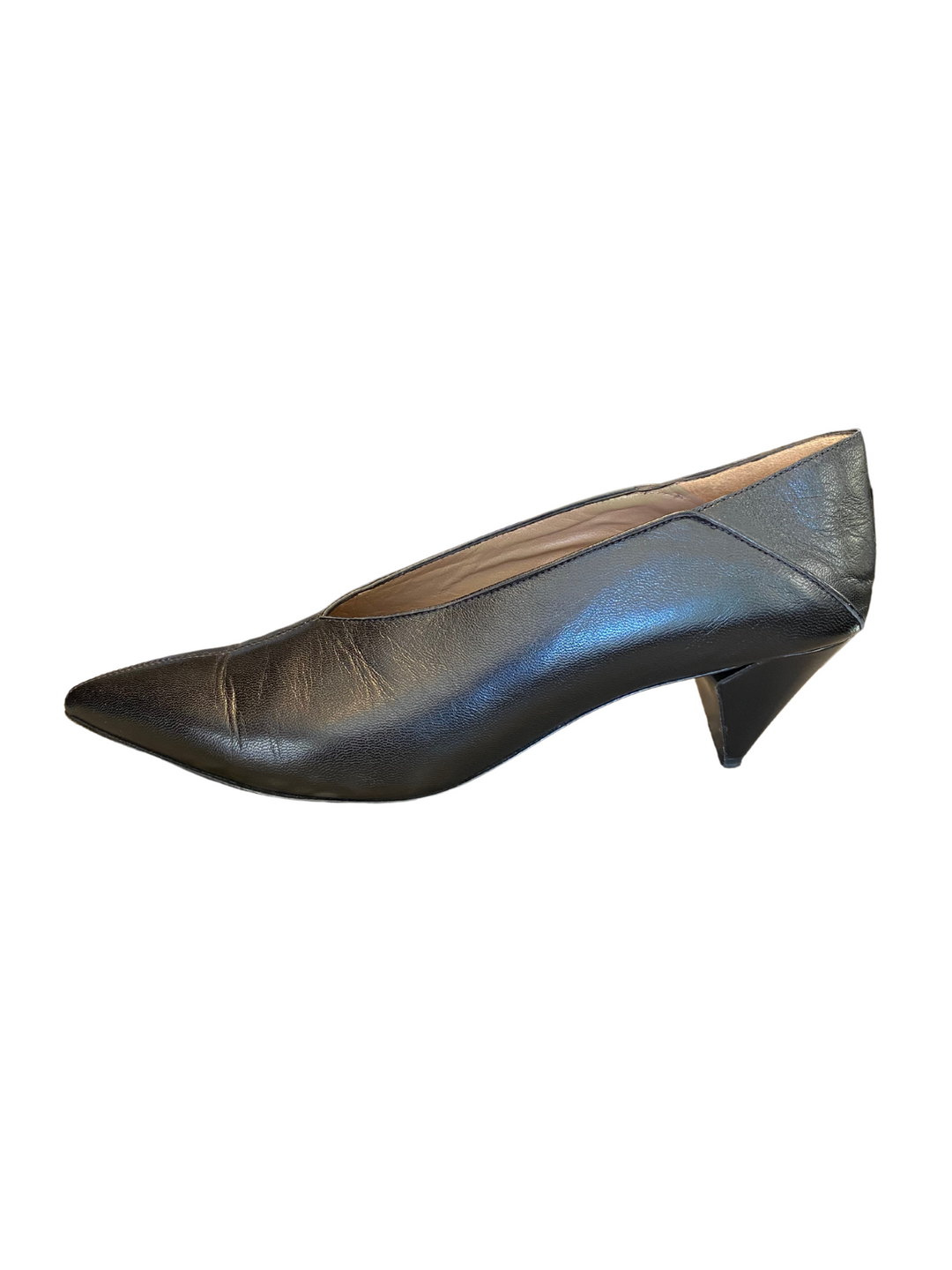 Alumnae Black Vamp Pointy Heels |US10|IT41|