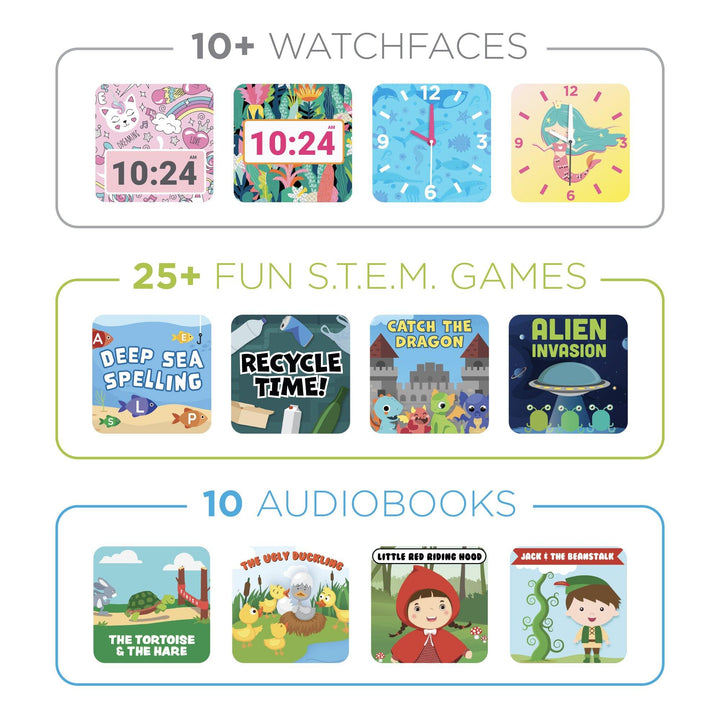 PlayZoom 2 Kids Smartwatch: Rainbow Star Print