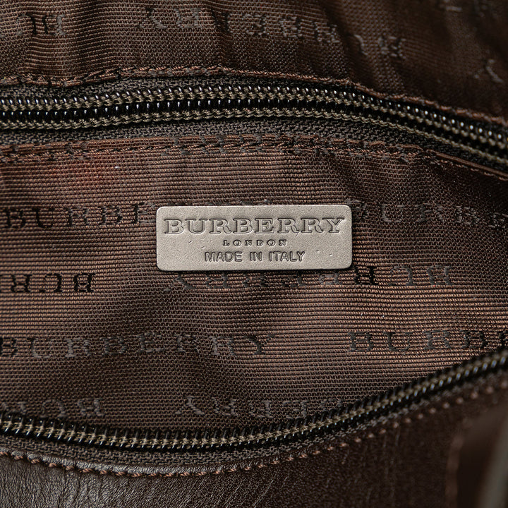 BURBERRY House Check Barrell Handbag