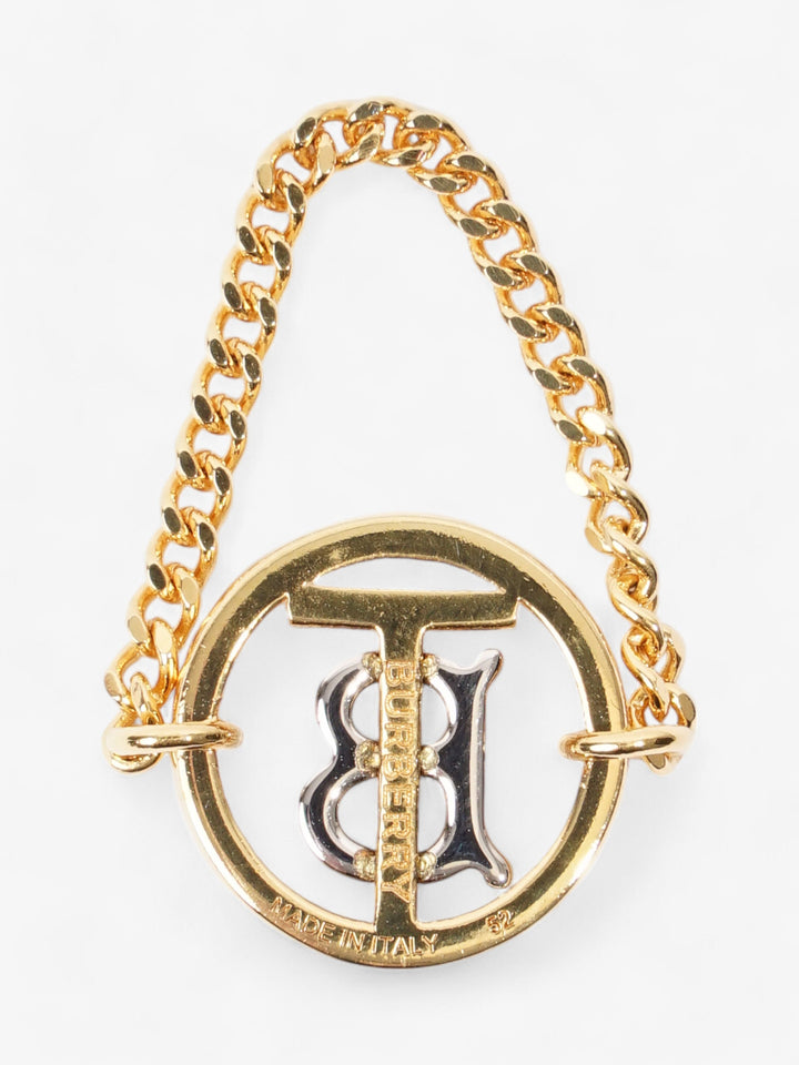 Burberry Mini TB Chain Ring Light Gold / Palladium Base Metal Medium (Circumference - 52mm)