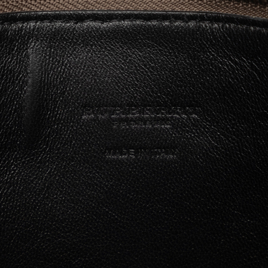 BURBERRY Suede Camouflage Patchwork Clutch Clutch Bag