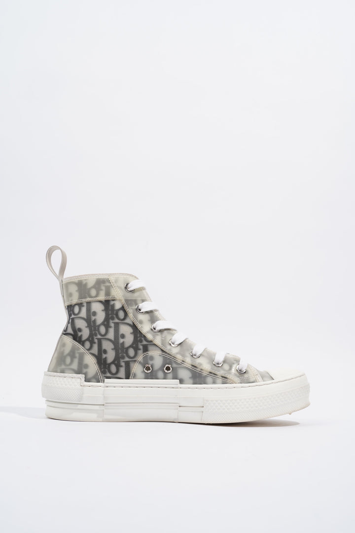 Christian Dior B23 Hightops White / Black Oblique Rubber EU 37.5 UK 4.5