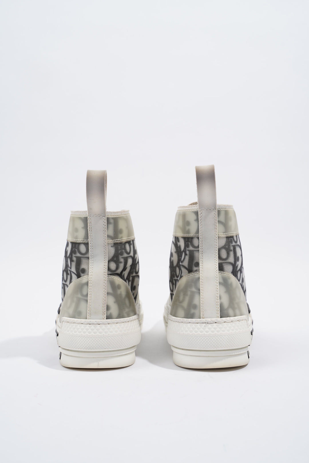 Christian Dior B23 Hightops White / Black Oblique Rubber EU 37.5 UK 4.5