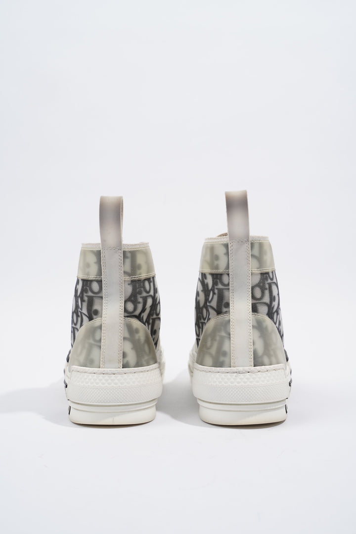 Christian Dior B23 Hightops White / Black Oblique Rubber EU 37.5 UK 4.5