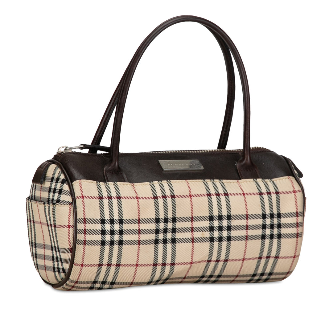 BURBERRY House Check Canvas Handbag