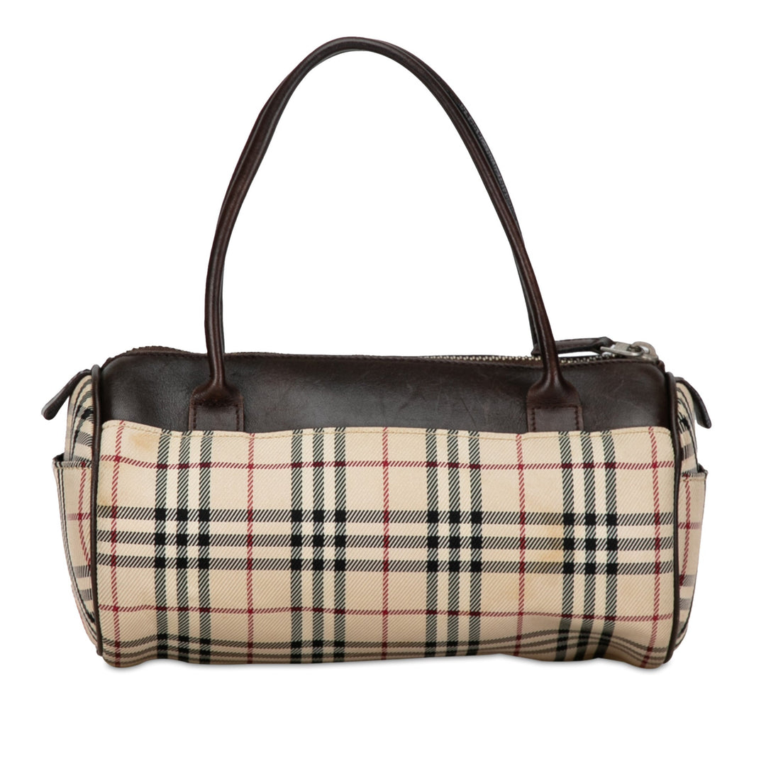 BURBERRY House Check Canvas Handbag