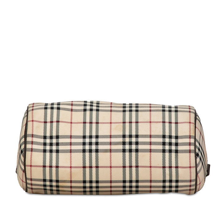 BURBERRY House Check Canvas Handbag