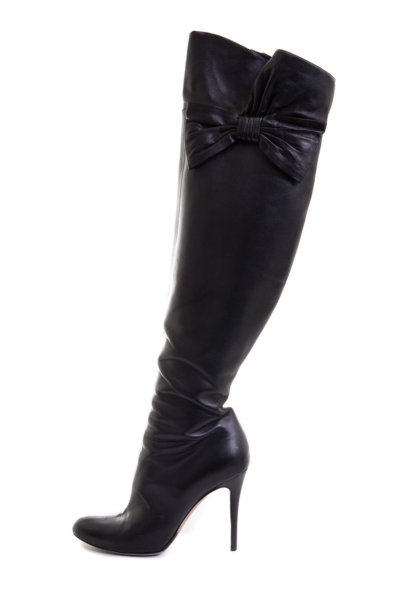 Valentino Black Over-The-Knee Boots SZ 41