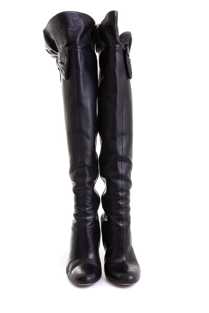 Valentino Black Over-The-Knee Boots SZ 41